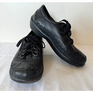 Ziera Womens Allsorts-M Black Lace Up Comfort Shoes Size 41, US 9.5